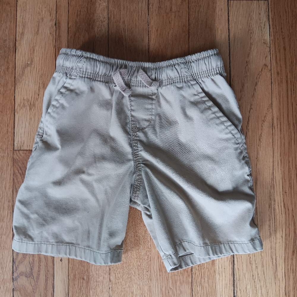 Wonder Nation Tan Elastic Waist Shorts